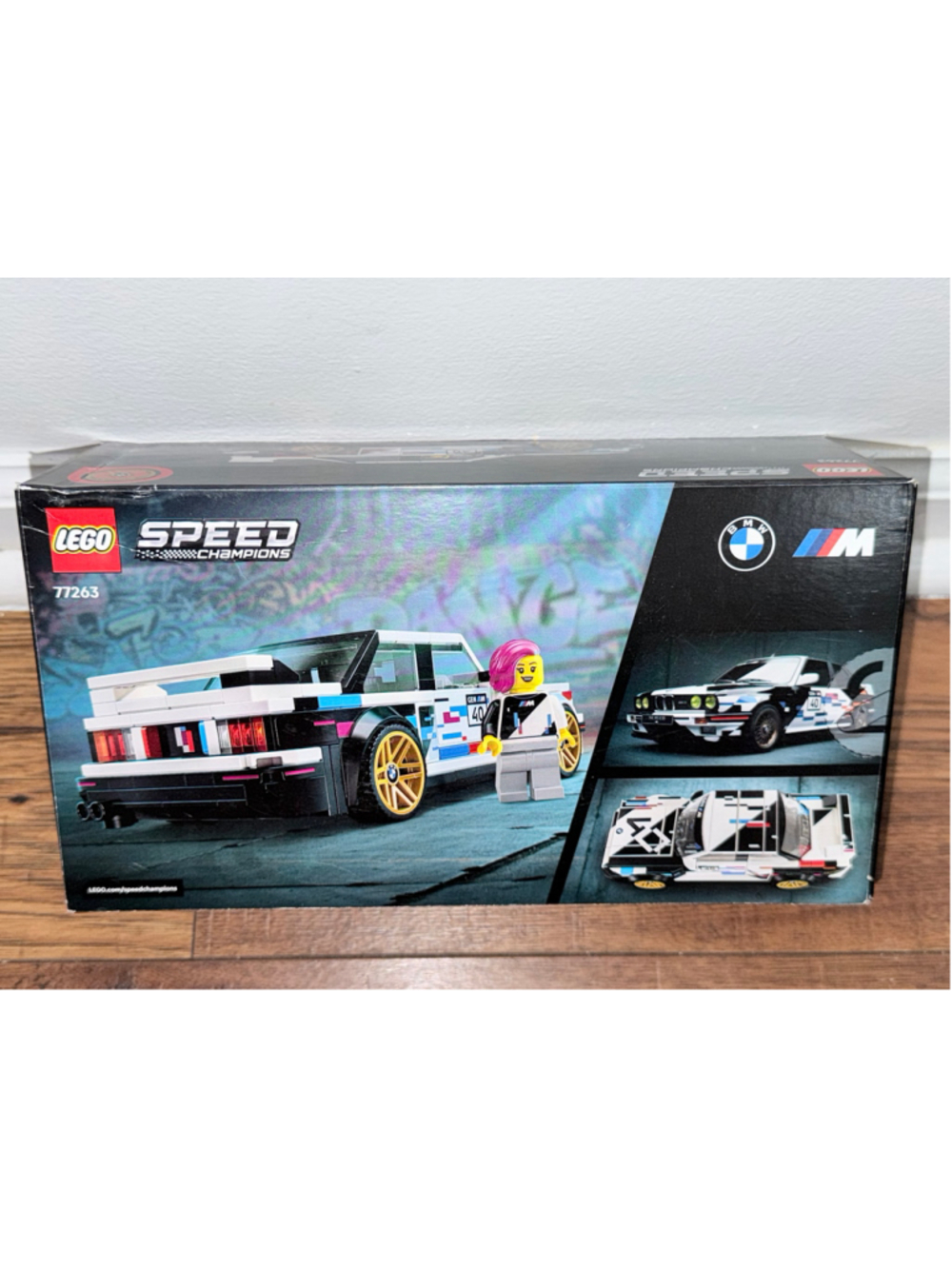 LEGO Speed Champions BMW M3 (E30) Building Set, White and Black